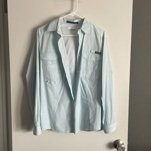 Columbia PFG button front shirt with vented back